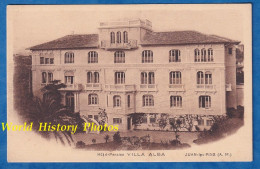 CPA - JUAN Les PINS - Hôtel Pension VILLA ALBA - Architecture Patrimoine Histoire Antibes Cote D' Azur - Delahaye Nice - Autres & Non Classés