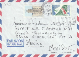 CAD 83  SIX FOURS LES PLAGES   / N° 2815    + N° 28916      POUR   MEXICO   MEXIQUE - Handstempels