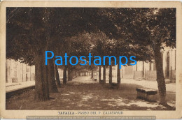 229030 SPAIN ESPAÑA TAFALLA PASEO DEL P. CALATAYUD BREAK POSTAL POSTCARD - Other & Unclassified