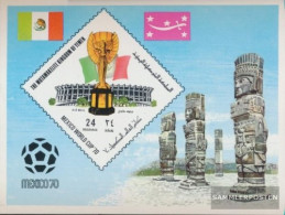 Yemen (UK) Block191 (complete Issue) Unmounted Mint / Never Hinged 1970 Football-WM, Mexico - Yémen