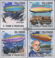 Sao TomE E PrincipE 4063-4066 (complete Issue) Unmounted Mint / Never Hinged 2009 Airships - Sao Tome And Principe