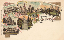 Chateauroux Et Environs * CPA Litho Illustrateur Dos 1900 Précurseur * Pionnière - Chateauroux