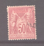 CLX  3693  -  France  :  Yv  98  (o)   Très Bon Centrage - 1876-1898 Sage (Type II)