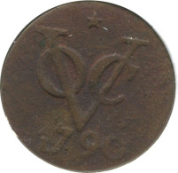 1790 UTRECHT VOC DUIT NETHERLANDS INDIES NEW YORK COLONIAL PENNY #VOC1240.8.U.A - Niederländisch-Indien