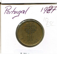 10 ESCUDOS 1987 PORTUGAL Coin #AT397.U.A - Portugal