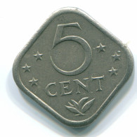 5 CENTS 1978 ANTILLES NÉERLANDAISES Nickel Colonial Pièce #S12283.F.A - Niederländische Antillen