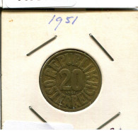 20 GROSCHEN 1951 AUSTRIA Coin #AT579.U.A - Autriche