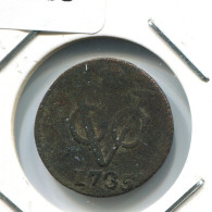 1735 HOLLAND VOC DUIT INDES NÉERLANDAIS NETHERLANDS NEW YORK COLONIAL PENNY #VOC1835.10.F.A - Nederlands-Indië