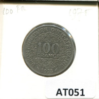 100 FRANCS CFA 1975 Western African States (BCEAO) Moneda #AT051.E.A - Otros – Africa