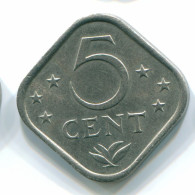 5 CENTS 1971 NETHERLANDS ANTILLES Nickel Colonial Coin #S12206.U.A - Niederländische Antillen