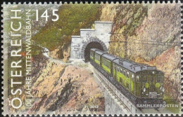 Austria 3020 (complete Issue) Unmounted Mint / Never Hinged 2012 Railway - Unused Stamps