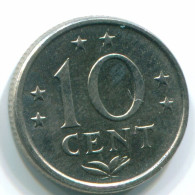 10 CENTS 1978 NETHERLANDS ANTILLES Nickel Colonial Coin #S13565.U.A - Niederländische Antillen