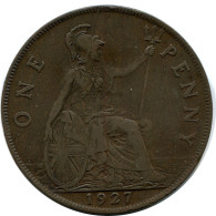PENNY 1927 UK GROßBRITANNIEN GREAT BRITAIN Münze #BB016.D.A - D. 1 Penny