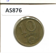 10 FORINT 1987 HUNGARY Coin #AS876.U.A - Hungría
