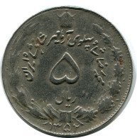 IRAN 5 RIALS 1973 / 1352 ISLAMIC COIN #AP997.U.A - Irán