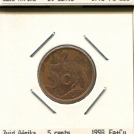 5 CENTS 1998 SUDAFRICA SOUTH AFRICA Moneda #AS301.E.A - Südafrika