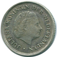 1/10 GULDEN 1966 NETHERLANDS ANTILLES SILVER Colonial Coin #NL12779.3.U.A - Niederländische Antillen