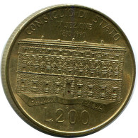 200 LIRE 1990 ITALIEN ITALY Münze #AZ545.D.A - 200 Liras