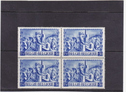 1945-COB 698-V1 Wolk Naast Stelling-Nuage-bl4x -MNH - 1931-1960