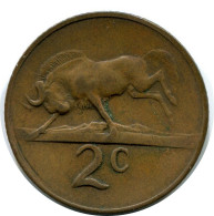 2 CENTS 1967 SOUTH AFRICA Coin #AX166.U.A - Südafrika