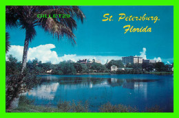 ST PETERSBURG, FL. - VIEW FROM MIRROR LAKE - TRAVEL IN 1969 - FLORIDA NATURAL COLOR INC - - St Petersburg