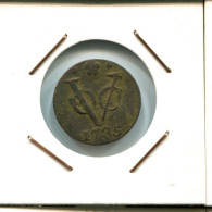 1735 HOLLAND VOC DUIT NIEDERLANDE OSTINDIEN NY COLONIAL PENNY #VOC2365.7.D.A - Nederlands-Indië