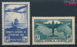 Frankreich 326-327 (kompl.Ausg.) Mit Falz 1936 Postflugzeug (10391167 - Unused Stamps