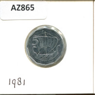 5 MILS 1981 ZYPERN CYPRUS Münze #AZ865.D.A - Chypre