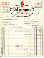 FACTURE.31.TOULOUSE.ESSENCES POUR PARFUMERIES.EXTRAITS POUR ALIMENTATION.Ets.BARRIÉ 50 RUE PEYROLIÈRES. - Chemist's (drugstore) & Perfumery