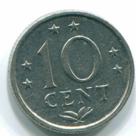 10 CENTS 1978 NETHERLANDS ANTILLES Nickel Colonial Coin #S13544.U.A - Netherlands Antilles