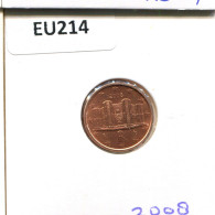 1 EURO CENT 2008 ITALIE ITALY Pièce #EU214.F.A - Italia