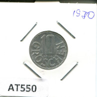 10 GROSCHEN 1970 AUSTRIA Coin #AT550.U.A - Oesterreich