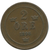 2 ORE 1898 SUECIA SWEDEN Moneda #AC965.2.E.A - Schweden