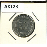 20 CENTS 1981 SINGAPOUR SINGAPORE Pièce #AX123.F.A - Singapur