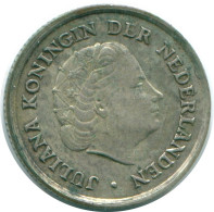 1/10 GULDEN 1966 ANTILLAS NEERLANDESAS PLATA Colonial Moneda #NL12919.3.E.A - Antilles Néerlandaises