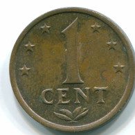 1 CENT 1973 NIEDERLÄNDISCHE ANTILLEN Bronze Koloniale Münze #S10650.D.A - Niederländische Antillen