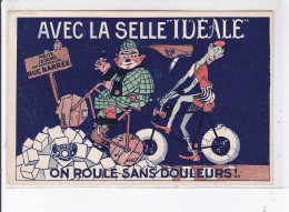 PUBLICITE : Avec La Selle Idéale, On Roule Sans Douleur (vélo) - Très Bon état - Reclame