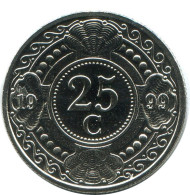 25 CENTS 1999 NIEDERLÄNDISCHE ANTILLEN (From BU Mint Set) Münze #AH088.D.A - Antillen (Niederländische)