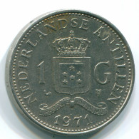 1 GULDEN 1971 NETHERLANDS ANTILLES Nickel Colonial Coin #S12012.U.A - Antilles Néerlandaises