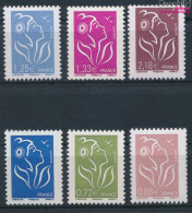 Frankreich 4370A-4375A (kompl.Ausg.) Postfrisch 2008 Freimarken: Marianne (10391280 - Unused Stamps