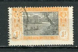 COTE D'IVOIRE (RF) - PAYSAGE - N° Yt 55 Obli.  PIQUAGE DÉCALÉ - Usati