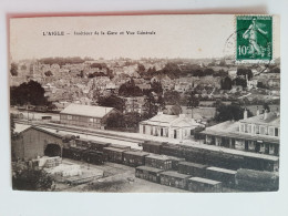 Cpa 61 L Aigle Intérieur De La Gare Et Vue Générale - L'Aigle