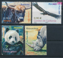 Frankreich 4705-4708 (kompl.Ausg.) Postfrisch 2009 Ausgstorbene Und Bedrohte Tiere (10391288 - Neufs