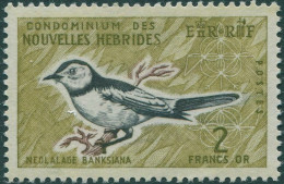 New Hebrides French 1963 SGF122 2f Flycatcher MNH - Other & Unclassified