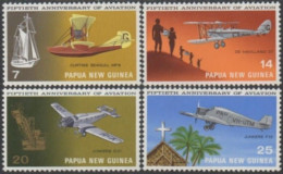 Papua New Guinea 1972 SG220-223 Aviation Set MLH - Papouasie-Nouvelle-Guinée