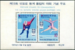 Korea South 1972 SG990 Winter Olympic Games MS MNH - Corée Du Sud