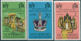 New Hebrides 1977 SG217-219 Silver Jubilee QEII Set MNH - Autres & Non Classés