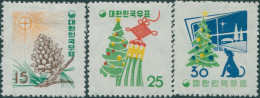 Korea South 1957 SG304-306 Christmas New Year Set MLH - Korea (Süd-)