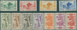 New Hebrides 1953 SG68-78 Outrigger Canoes Natives Set MNH - Andere & Zonder Classificatie