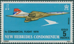 New Hebrides 1976 SG207 5f Concorde MNH - Other & Unclassified